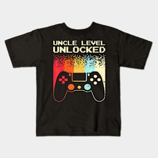 Gaming Uncle For Men Video  First Time Uncle To Be Kids T-Shirt